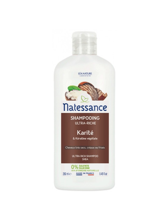 NATESSANCE SHAMPOING CREME KARITE 250ML