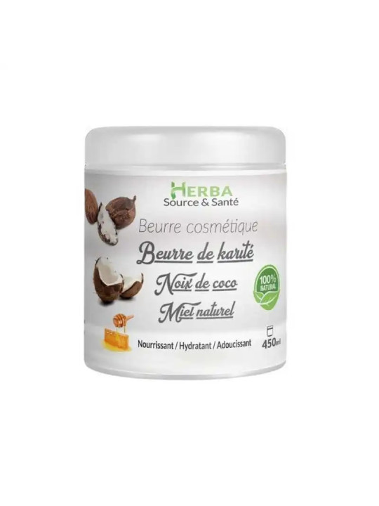 BEURRE DE KARITE & NOIX DE COCO+MIEL 450 ML LHS