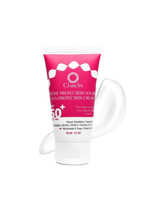 CLARELIS CRÈME  PROTECTION SOLAIRE INVISIBLE SPF 50+ 50ML