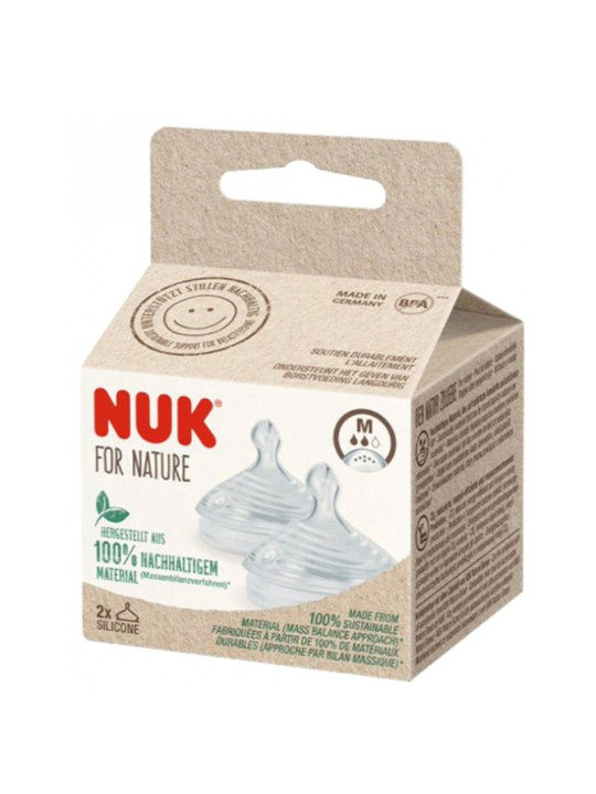NUK Tétines X2 NATURE SENS M 0-6M / 10124026