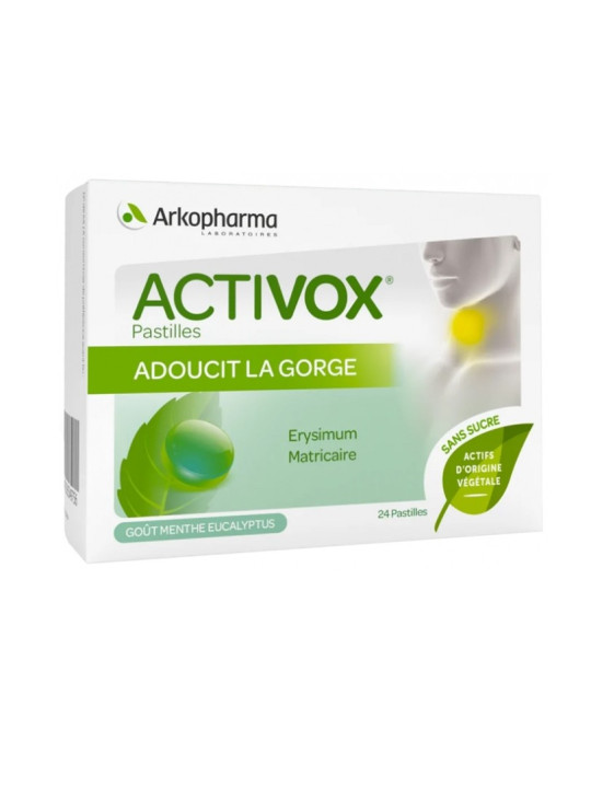 ARKOPHARMA ACTIVOX MENTHE EUCALYPTUS 24 PASTILLES