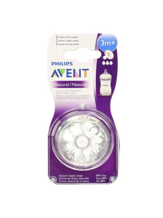 AVENT 2 TETINE NATURAL 3M+ SCF 043/27