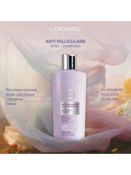 L'ORAMEL apres shampoing  ANTI-PELLICULAIRE 300ML